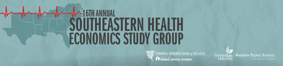 Banner image for the 16th Annual Southeastern Health Economics Study Group