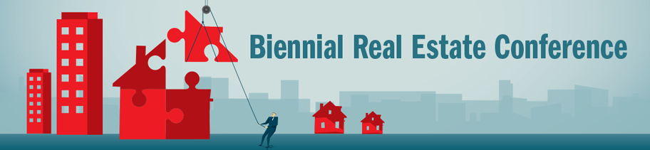Banner for Biennial Real Estate Conference